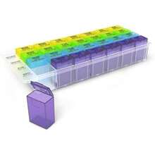 Ezy Dose Weekly Med-Control Tray Pill Planner(Multicolor) - Multicolor - Ver 1