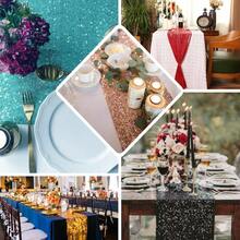 Champagne Sequin Table Runner 12" X 72" Pack Of 5 Sparkly Champagne Metallic Table Runner Glitter Sequin Runner For Table Birthday Party Event Decorations Wedding Decorations And Gifts - Fuchsia - View 7