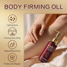 Magic Body Firming Oil | Nourishes Skin, With Natural Oils Reduces Fine Lines,Improves ElasticityHydrating & Tightening Skin Oil For Arms, Legs, Stomach & Full Body | Fast-Absorbing-120ML - Đỏ - Xem 4
