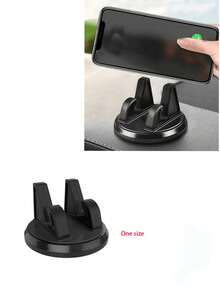 Adjustable Car Phone Holder With Rotatable Dashboard Mount. Features Include Free Rotation, Strong Suction Cup Base, Multi-Functional Disc-Type Car Center Console Phone Holder, Adhesive Phone Support, Waterproof And Hands-Free Design. Suitable For Cars, Homes, Offices, Etc. (Car Accessories/Car Interior Accessories/Smartphone Holders/Car Electronics And Phone Accessories) - Multicolor - View 5