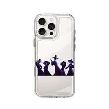 Estuche para teléfono con figuras misteriosas bailando Compatible con estuches para teléfonos   17  16 Pro Max  15 Pro Max  13 y  12 Hecho de material de TPU que brinda protección contra golpes y caídas Un gran regalo para familiares, amigos, seres queridos, novios / novias y para Navidad - transparente - Ver 2