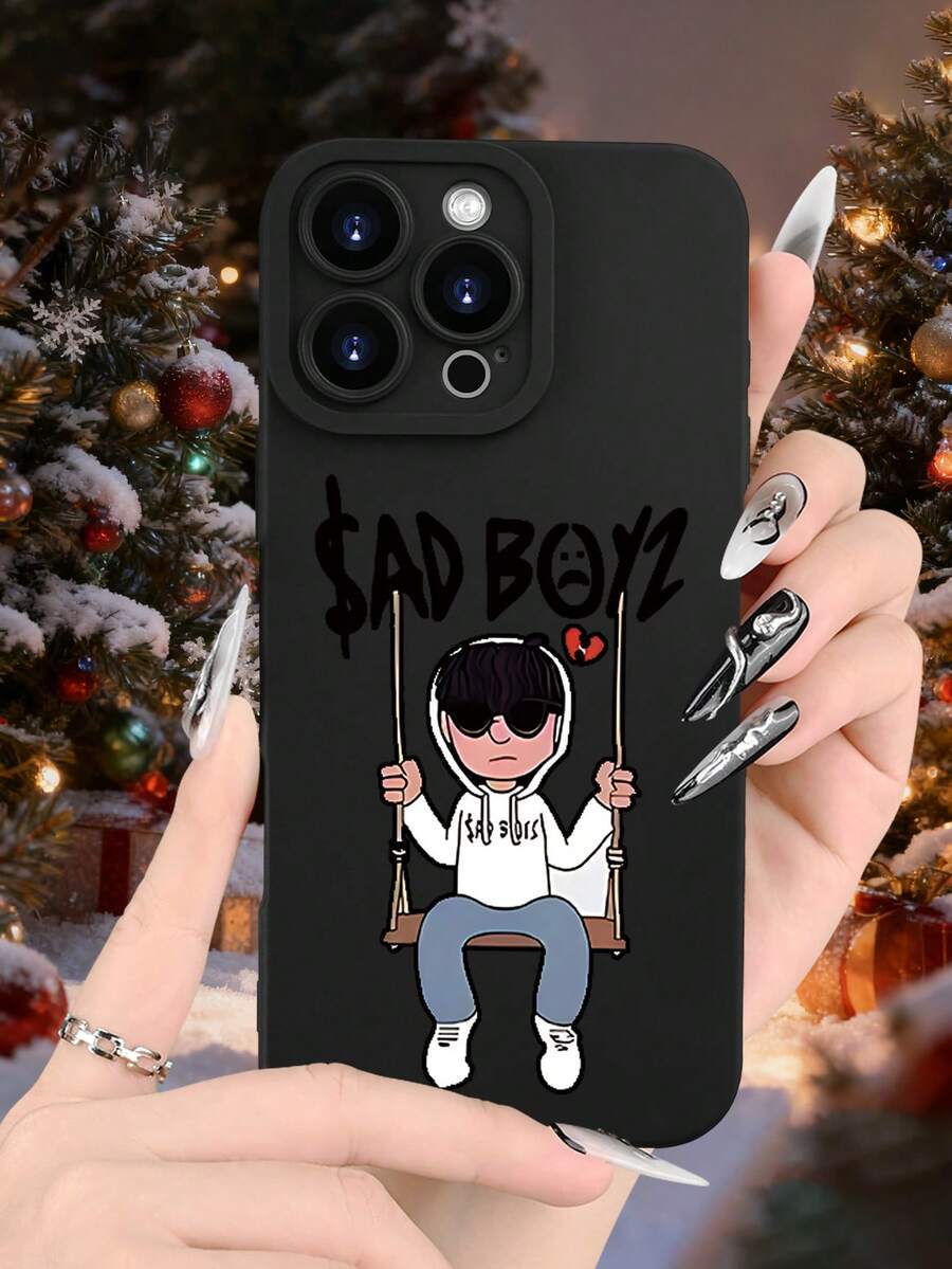 Funda de teléfono Sad Boyz diseño animado swing, suave TPU anti-golpes, para iPhone 14 Pro, estilo urbano juvenil Cubierta de teléfono de colores mixtos con estampado completo para 17 PRO MAX/17 AIR/15 ProMax/16 PROMAX/Galaxy S22/S23/S24/S23 Plus/S24 Ultra/S25/A15/A33/A23, cubierta de Halloween, estética de cubiertas, cubierta 2D plana, cubierta vintage, cubierta de collage, cubierta de moda, cubierta con flores, cubierta cool, cubierta adorable, diseño de impresión UV, seguidores de , amantes de la moda - Color mixto 1 - Ver 1