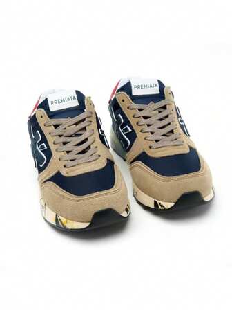 2025新款Premiata原创复古情侣鞋，483m运动跑步休闲鞋，校园风，轻奢，透气，工作装，礼盒包装，大码，快速发货。鞋底图案可能随机变化。