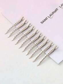 48 peças/24 peças/12 peças Presilhas de Metal com Bico de Pato para Mulheres, Presilhas de Cabelo Prateadas para Cabelos Longos, Presilhas de Encaracolamento de Jacaré para Cabelos Grossos, Rolos, Salão, Laços DIY, Presilhas de Garra, Grampos de Cabelo, Acessórios de Cabelo, Acessórios de Cabelo para Mulheres - Multicolorido - Visão 4