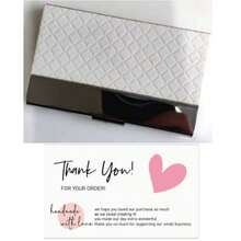 Stainless Steel & PU Leather High-End Blue & White Porcelain Embossed Diamond Business Card Holder