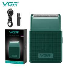 Máquina de afeitar eléctrica VGR V-376 profesional, recíproca y portátil para recorte de precisión, para hombres, para usar en casa o en movimiento - Multicolor - Ver 12