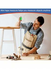 1m Mini Righello retrattile, Nastro da sarto, per cucito, taglio, tessuti, maglia, artigianato, doppia scala, metro a nastro con portachiavi, righello portatile, strumento di misurazione