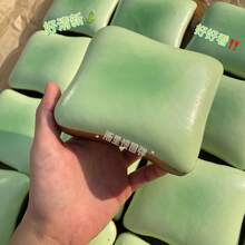 1pc Super Soft Butter Toast Squishy Stress Relief Squeeze Toy - Perfect Gift For Birthday, Holiday, Christmas - Multicolor - View 4