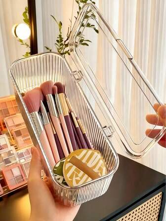 Caja de almacenamiento con tapa transparente, caja a rayas + 14 piezas de caja portátil para pulsera antioxidante, conjunto de combinación de caja de almacenamiento de arte de uñas, acrílico, a prueba de polvo, con tapa, que puede almacenar esmalte de uñas, pulseras, collares, caja de embalaje de arte de uñas, caja sellada especial para organización de placas de uñas hechas a mano, contenedores de almacenamiento para organización del hogar, decoración de habitaciones