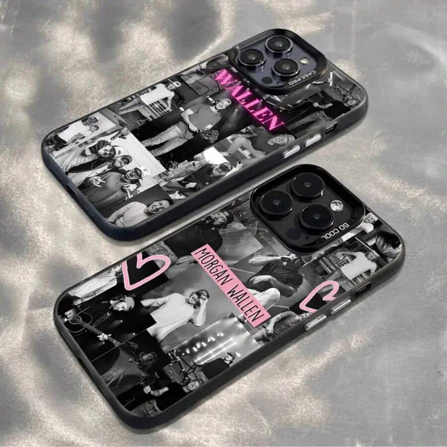 Funda para teléfono Singer M-Morgan Wallen para iPhone17,16,15,14,13,12,11,Pro,MAX,plus, cubierta mate negra a prueba de golpes - Z6 - Ver 1