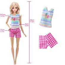 14件套时尚粉色娃娃服装套装，适合11.5英寸女孩娃娃，包括派对礼服、休闲上衣和裤子套装、外套、亮片连衣裙、日常连衣裙、鞋子、包包和衣架，生日礼物、圣诞节礼物、娃娃换装游戏玩具（不含娃娃） - 粉色 - 查看 6