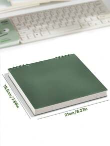 1 cuốn sổ tay rời vuông tối giản, 60 tờ giấy, sổ nhật ký rời vuông tối giản, sổ tay lật dùng hàng ngày tại văn phòng, có trang đục lỗ, giấy có thể tháo rời, có ba tùy chọn: Ngang, Vuông và Trống (Yêu cầu tự lắp ráp) - Lưới - Xem 8