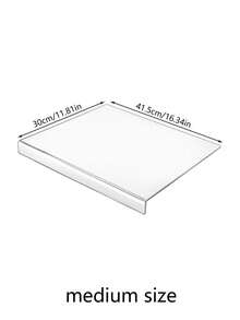 لوح تقطيع أكريليك للمطبخ، لوح تقطيع أسود للمطبخ، لوح تقطيع كبير شفاف، لوح تقطيع لسطح المطبخ، لوح تقطيع للخضروات والفواكه، لوح تقطيع شفاف، حصيرة تقطيع الطعام، واقي طاولة - متعدد الألوان - مشاهدة 13