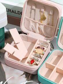 1pc Elegant Jewelry Gift Box, Perfect For Birthday, Anniversary, Christmas, Mother's Day, Suitable For Gifting To Friends, Sisters, And Valentine's Day, Display Box, Decorative Storage Box, Exquisite Gift Box, Elegant Design, Letter Combination Style, Craftsmanship Quality, Gift For Her, Gift For Sisters - Multicolor - View 7