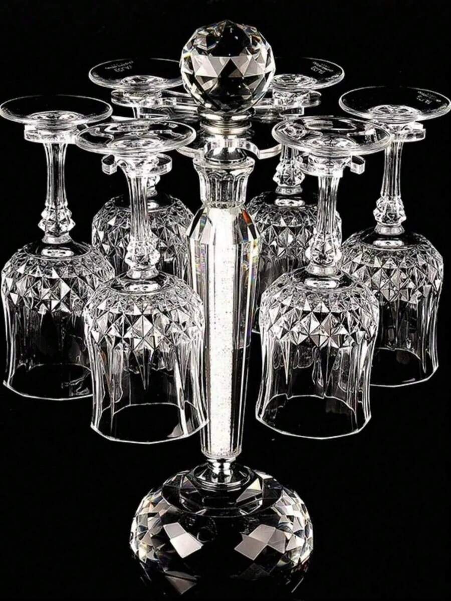 12 piezas de Elegantes Copas de Champán - Cristalería Premium con Corte de Diamante y Relieve, Reutilizables, Aptas para Uso Doméstico, Lavado a Mano, Ideales para el Día de San Valentín, Fiestas, Reuniones de Año Nuevo, Ramadán o Vuelta al Colegio - Multicolor - Ver 1