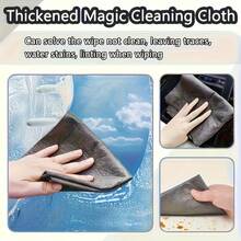 10pcs Black Magic Glass Cleaning Cloths - Thickened Microfiber, No Residue, Suitable For Windows, Mirrors, Cars, Kitchen And Bathroom - Multipurpose Microfiber Towels, Shiny And Streak-Free, Durable, Gentle On Surfaces, Glass Cleaning Cloths, Surface Polishing, Fashionable Design - Multicolor - View 8