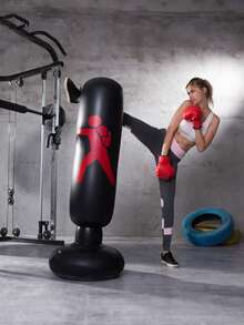 1pc Inflatable Punching Column, Adult Inflatable Punching Bag Freestanding Punching Bag, 1.6m Tall Punching Column, Air Outlet Punching Bag, Thick Punching Column