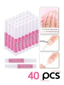 Nail Glue, Super Strong Nail Glue For Acrylic Nails Long Lasting Professional Nail Tip Glue For Press On Nails Bond For Acrylic Nails Adhesive Nail Glue For False Nail Tips 2g/0.07OZ/PCS