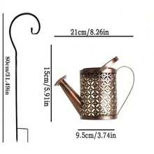 Đèn pin năng lượng mặt trời kiểu cổ điển làm từ chai nước - Đèn trang trí sân vườn bằng kim loại, thích hợp sử dụng ngoài trời, hoàn hảo để trang trí bãi cỏ, lối đi, hiên nhà và sân vườn | Trang trí Giáng sinh | Món quà sân vườn độc đáo dành cho gia đình và bạn bè - ấm đun nước - Xem 5