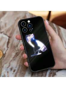 1pc Funda de Teléfono de Moda Drake O-OvO OWL de Silicona Suave Compatible con 16 15 14 13 12 11 Plus Pro Max Plus, Cubierta compatible con funda  17 pro max, funda  17 pro, funda  17, funda  16, funda  16 pro max, funda  15 - Z4 - Ver 6