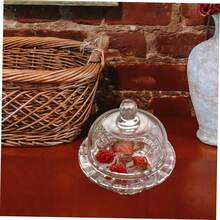 ón de postre transparente tazones de postre con tapasón para mezclar con tapa bol vasitos para postresón soups tazones de preparación de vidrio tazas claras - 1 - Ver 5