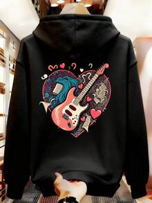 Sudadera con capucha para hombres de primavera y otoño, disponible enúltiples colores para satisfacer diferentes necesidades de combinación. 40RQ - Negro - Ver 8