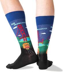 Hot Sox Calcetines clásicos de moda para hombre - (azul oscuro) - Ver 9