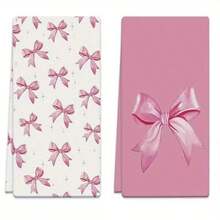 2/4pcs Butterfly Print Kitchen Towels, Absorbent Cartoon Heart & Bow Design, Reusable Washable Hand Towels For Home, Kitchen, Bathroom, Car, Window Cleaning - Soft Knitted Dish Cloths, Valentine's Day Decor - Multicolor - View 9