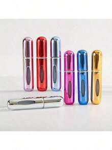 1 pieza Atomizador de perfume portátil y mini - Dispensador de fragancia recargable de tamaño de viaje - Ideal para llevar tus fragancias favoritas en bolsos, bolsillos, bolsas de gimnasio y durante viajes o compras - A prueba de fugas, fácil de llenar y perfecto para fiestas y uso diario Botella de perfume de vuelta al colegio (color aleatorio) - Multicolor - Ver 4