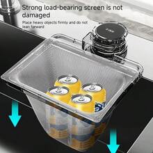 1pc/Approx. 50pcs Practical Kitchen Sink Strainer Rack, No Drilling Suction Cup Removable & Movable, Filters Food Scraps, Residues, Waste, Prevents Clogging, Disposable Filter Net, Suitable For Sink Side