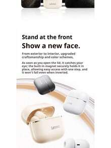 Lenovo EA230 无线蓝牙 5.4 入耳式耳机，具备降噪、低延迟、高清通话、360° 立体声等功能，适用于运动、跑步、工作和旅行等各种场合。 - 櫻花白 - 查看 5