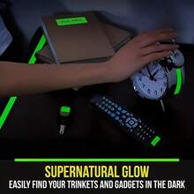 1 Roll Of Glow-In-The-Dark Adhesive Safety Tape - UV/Black Light Activated Neon Green, Durable Plastic, Suitable For Nighttime Visibility, Safety, Home Decor And Outdoor Safety, Glow-In-The-Dark Tape, Safety Tape, Elegant Appearance, Strong Adhesion - 1.18 Inch * 118.11 Inch - View 3