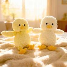1个柔软可爱的鸭子毛绒玩具，蓬松柔软，适合作为儿童生日/复活节/情人节礼物 - 彩色 - 查看 8