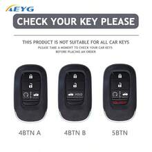 ABS Carbon Fiber Texture Car Key Shell Compatible With Honda 2022-2024 Civic, Accord, CR-V, HR-V, Pilot - G Model - View 6