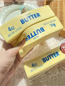 1pc Realistic Butter Stick Soft Slow Rebound Toy, Squeeze Stress Relief Model Prop, Suitable For Teens And Adults As Stress Relief Gift Toy - Multicolor - View 3