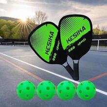 Pickleball Paddle Set Pickleball Rackets Ball Set 2 Rackets & 4 Pickleball Balls With Carrying Bag For Men Women - Green - View 8