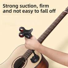 吉他手机支架，适用于吉他鹅颈支架，可拆卸吸盘式手机支架，适用于原声吉他、电吉他、古典吉他 - 彩色 - 查看 4