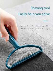 Portable Lint Remover - Double-Sided Cleaning Brush For Fabric, Clothes, Sweaters, And Coats - Efficiently Removes Pilling And Fur Balls- Suitable For Wool, Polyester , Important Note: Not Suitable For Delicate Fabrics Such As Silk, Chiffon, Lace, Thin Knits, Or Sheer Materials. Recommended For Sturdy Fabrics Like Wool, Denim, And Polyester Blends. - Multicolor - View 12