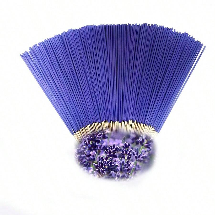 19/115/200pcs Lavender Incense Sticks - Bamboo Sticks, Suitable For Aromatherapy, Yoga, Meditation, Home And Office Fragrance, Perfect Holiday Gift Set - Lavender - View 1