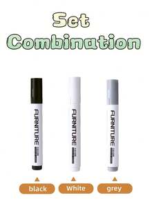 Low Odor Furniture Repair Paint Markers, Suitable For Wood And Metal, Multi-Color Scratch Repair Kit, Meets Your Different Needs, Can Repair Scratches On Cabinets, Doors, Sofas, Tables And Chairs, Wooden Cabinets, Floors, Car Interiors, Bags, Quick-Drying. - Combo Set Of 3pcs - View 10