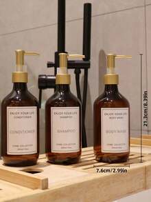 1pc Light-Blocking Moisturizing Lotion Bottles, Hotel Shampoo, Shower Gel, Conditioner Refill/Refillable Bottles - Multicolor - View 8