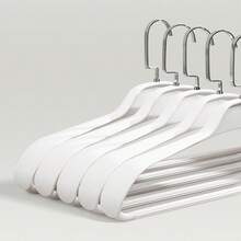 6pcs Set Of Durable Plastic Hangers, Wide Shoulder Design, No Trace, Anti-Aging, Standard Hangers Suitable For Coats And Suits - Multicolor - View 7