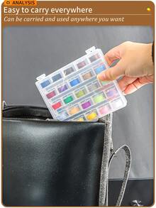 1套透明梭芯盒或梭芯盒套装，多功能家用缝纫机绕线轴，梭芯收纳盒，缝纫配件，空盒可选，塑料梭芯和金属梭芯3种款式，25槽和36槽2种尺寸