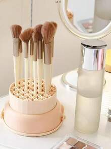 1PC Makeup Brush Storage Box Makeup Pen Cleaning Bowl Silicone Powder Pouch Storage Rack Cleaning And Drying One Piece Artifact Mother's Day Gift - Multicolor - View 4