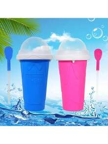 400ML Smoothie Cups Double Silicone Pinch Cups Summer Thirst  Ice Maker Cups - Ideal For Cold Beverages - 彩色 - 查看 12
