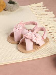 Summer Infant New Breathable Anti-Slip Princess Style Fashion Soft Bottom Toddler Shoes, 0-1 Years Old - Pink - View 4