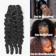 Burmese Curly Human Hair Bundles 3C4A Hair With Spiral Curls 100% Virgin Unprocessed Raw Hair Extensions For Women - Natural Black - View 11