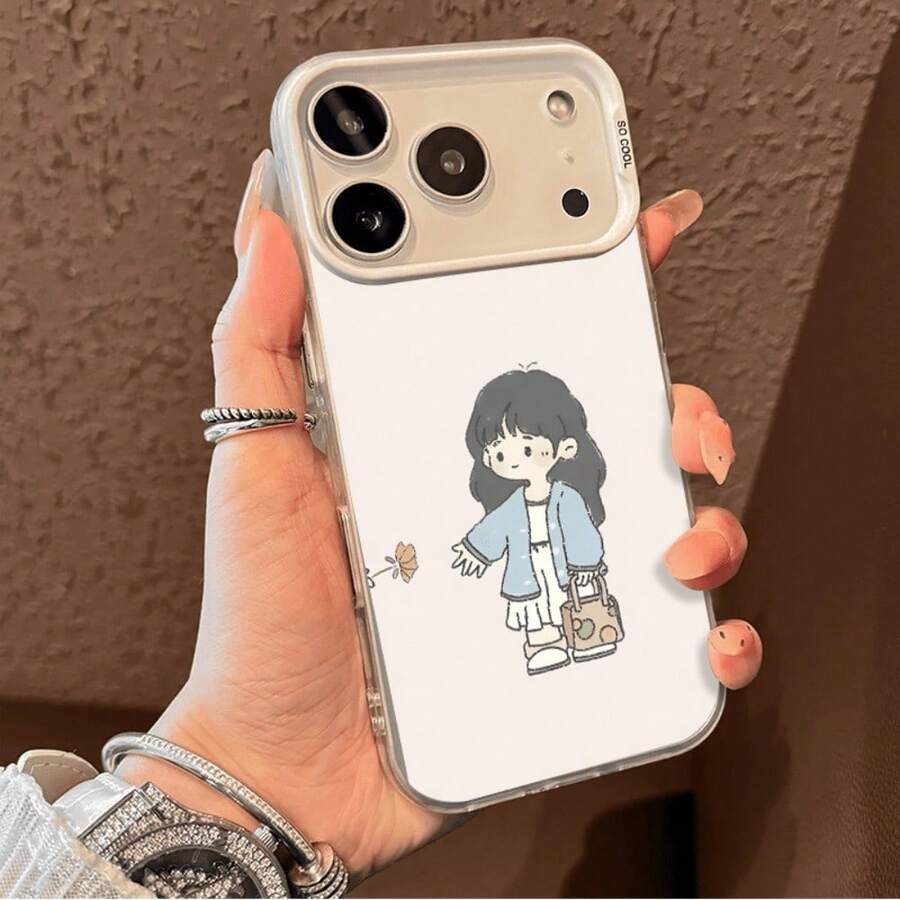 A Gift for Christmas And Thanksgiving, a Colored Silver Printed Phone Case Designed for The for 17, Compatible with for Models 17, 16, 15, 14, 13, 12, 11, Plus Pro Max. Perfect As a Birthday Present for a Girlfriend, Boyfriend - Blanco - Ver 1