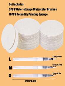 3D Magic Bubble Paper Painting Sponge Set, DIY Magic Bubble Paper 3D Fluffy Expanded Texture Art, Painting Magic Canvas Sponge, Fluffy Popcorn Painting Texture Painting Set, DIY Bubble Painting Brush Art Supplies, Vibrant Colors, Suitable For Professional Creative Art Projects - Multicolor - View 14