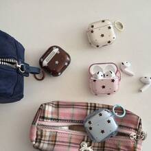 Cute Minimalist Star Pattern Bluetooth Earphone Cases Cute Minimalist 4-Color Star Carabiner Pro 3/Pro 2/Pro/ 4/3/2 Case, Fashion Women Earphone Case, Minimalist Earphone Case, Apple Earphone Case, Apple Earphone Cover Spring Gift - 彩色 - 查看 3